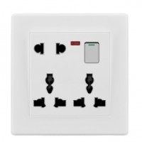 2020 bangladesh popular 1 gang 8 pin multi switch socket