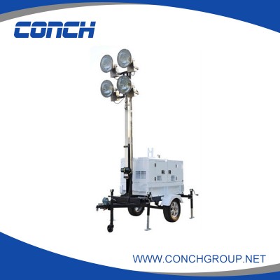 Hot sale high mast mobile flood light tower diesel generator