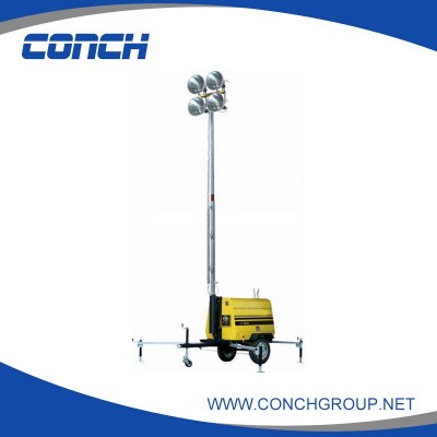 8Kw mobile light tower diesel generator 4x1000w MH lamp, TM6000